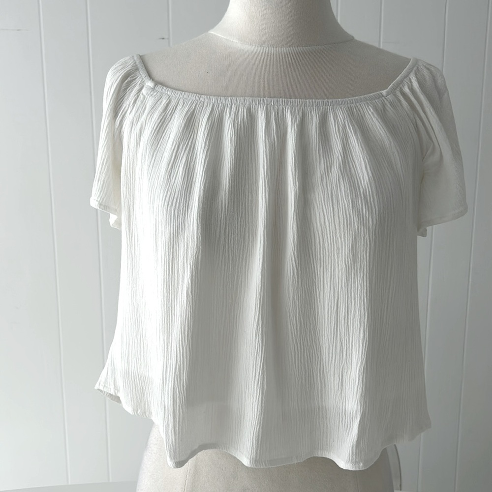 Ocean Drive || Off The Shoulder flowy Blouse Size Small